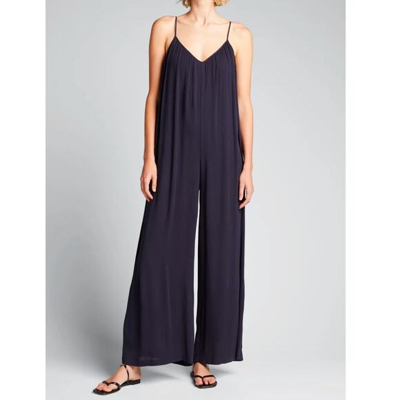L´AGENCE Hina Loose Jumpsuit Navy Blue M Sleeveless...